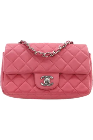 CHANEL 2019 Mini Rectangular Classic Lambskin Single Flap crossbody bag