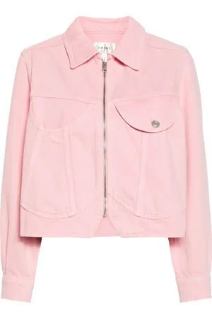 Frame Heart cropped denim jacket