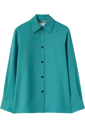 Jil Sander Pointed-collar wool shirt