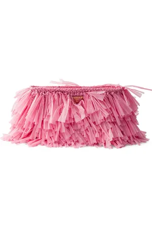 Prada Medium fringed clutch bag