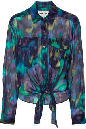 Marant Etoile Nath tie-dye pattern shirt