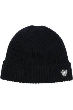 EA7 Logo-patch beanie hat