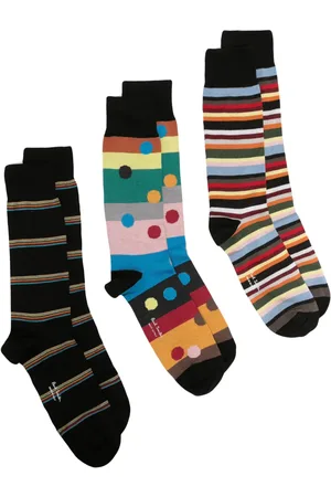 Paul Smith Patterned calf-length socks (pack of three)