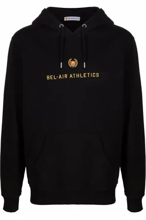 BEL-AIR ATHLETICS Logo-embroidered cotton hoodie