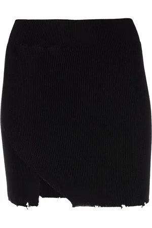 LANEUS Knitted mini skirt