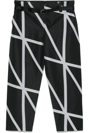 Issey Miyake NO.5 jacquard trousers