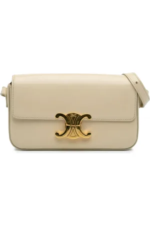 Céline 2021 Shiny Calfskin Triomphe Claude shoulder bag