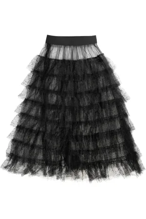 UMA WANG Ruffled lace skirt