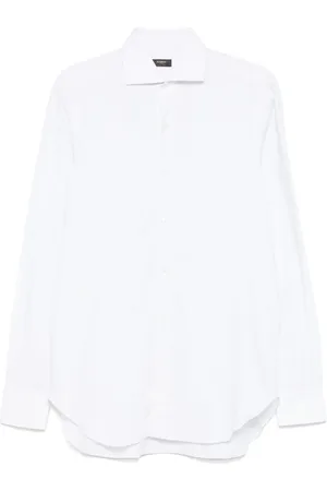BARBA Cutaway-collar shirt