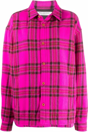 Serafini Check-print knitted shirt
