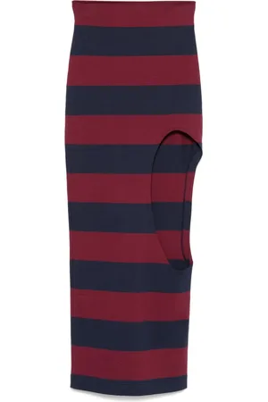 A.W.A.K.E. MODE Striped maxi skirt