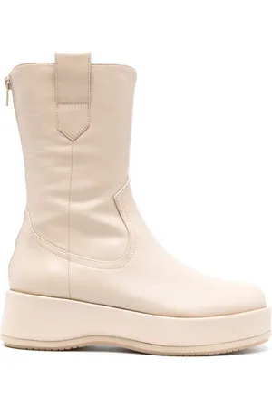 Paloma Barceló Panelled leather mid-calf boots