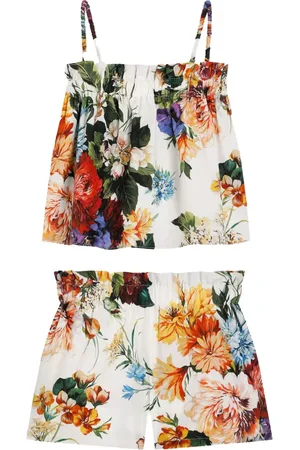 Dolce & Gabbana Floral-print cotton short set