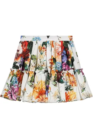 Dolce & Gabbana Floral-print cotton skirt