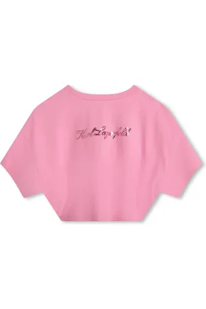 Karl Lagerfeld Karl Signature cropped T-shirt