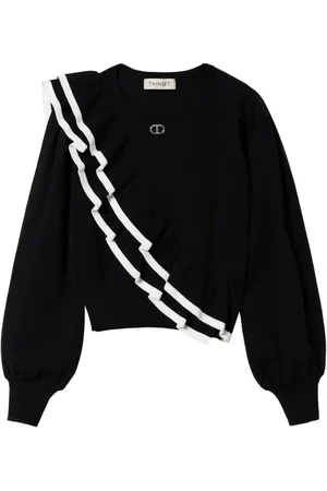 Twin-Set Double flounce long sleeve jumper