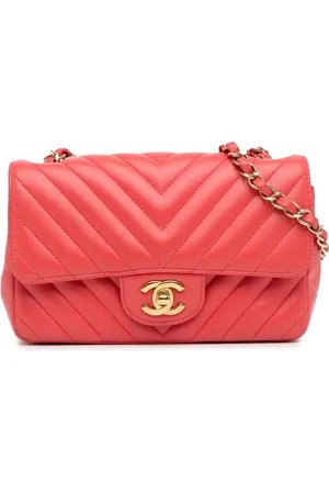 CHANEL 2019 Mini Rectangular Classic Chevron Single Flap crossbody bag