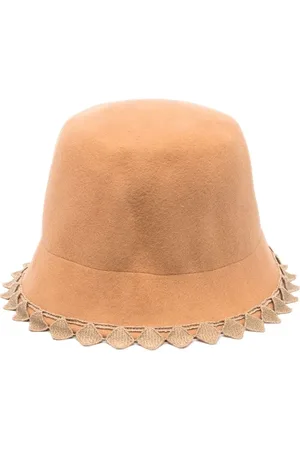 Mimisol Geometric-trim wool bowler hat