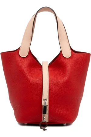 Hermès 2016 Bicolor Clemence and Swift Picotin Lock 18 handbag