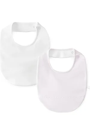 LARANJINHA Cotton bibs (pack of two)