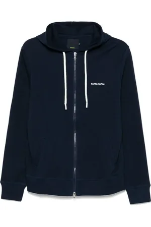 BARBA Logo-embroidered hoodie