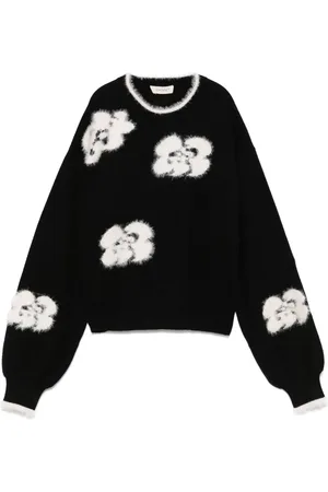 Twin-Set Floral-embroidered sweater