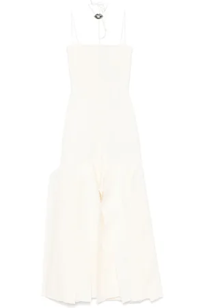 A.W.A.K.E. MODE Lip Choker midi dress
