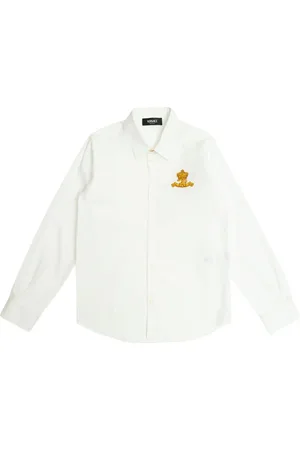 VERSACE Logo-embroidered shirt