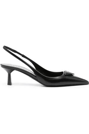 Prada 70mm triangle-logo pumps