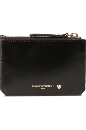 Claudie Pierlot Gold-heart leather wallet