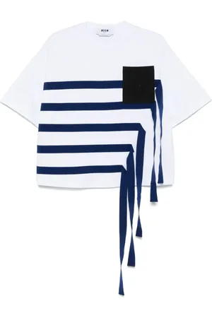 Msgm Strap-detail T-shirt