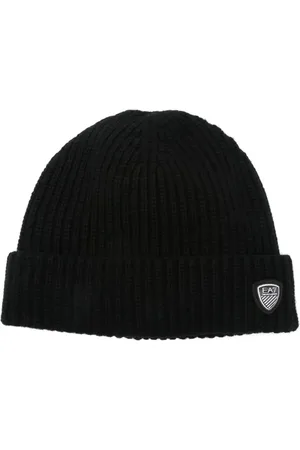 EA7 Logo-patch beanie hat