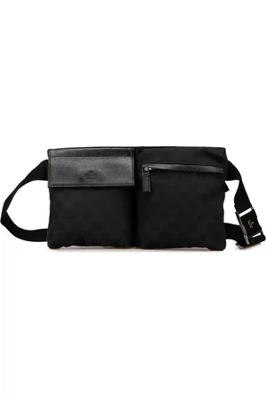 Gucci 2000-2015 GG Canvas Double Pocket belt bag