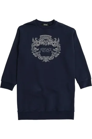 VERSACE Logo-studded dress