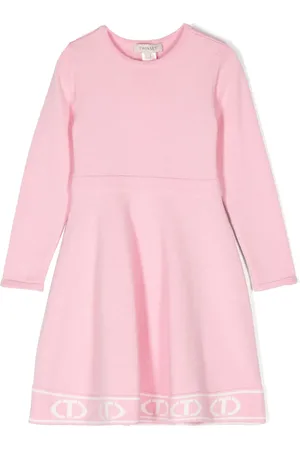 Twin-Set Jacquard-Oval T knitted dress