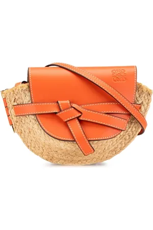 Loewe 2018 Mini Raffia Gate crossbody bag