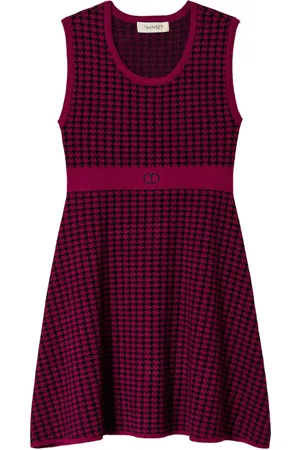 Twin-Set Houndstooth jacquard dress
