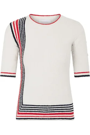 Paco rabanne Striped short-sleeve top