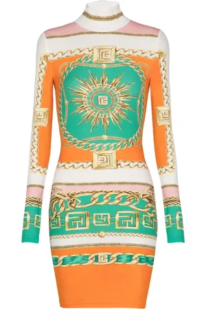 Balmain Graphic-print bodycon dress