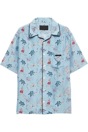 Prada Graphic-print bowling shirt