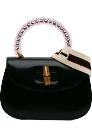 Gucci 2016-2024 Limited Edition Medium Calfskin Acrylic Classic 2 Top Handle Bag satchel
