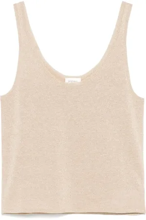 Saint Laurent Lurex knitted tank top