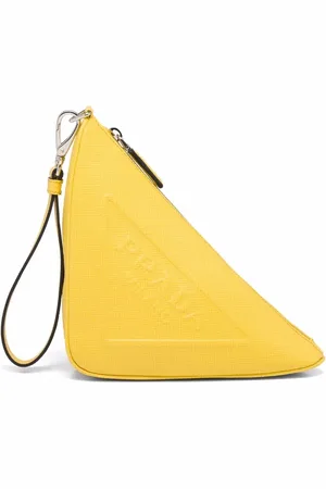 Prada Leather triangle pouch