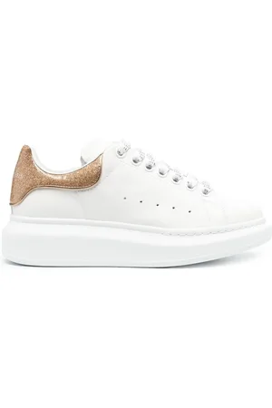 Alexander McQueen Oversized glitter low-top sneakers