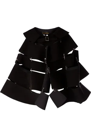 Comme des Garçons Wavy panel oversized cape