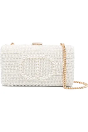 Twin-Set Faux-pearl clutch bag