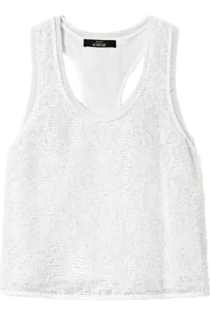 Twin-Set Sequin-embellished tank top