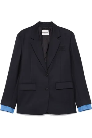 Miu Miu Embossed-logo blazer