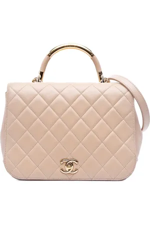 CHANEL 2016-2017 Medium Quilted Lambskin Carry Chic Flap satchel