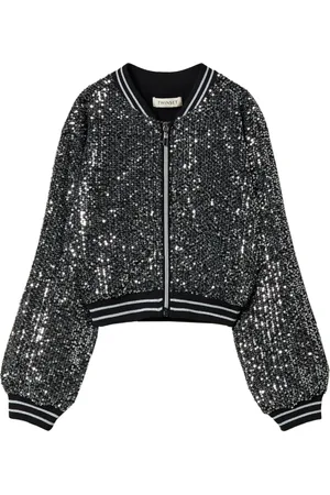 Twin-Set Sequin-embellished bomber jacket